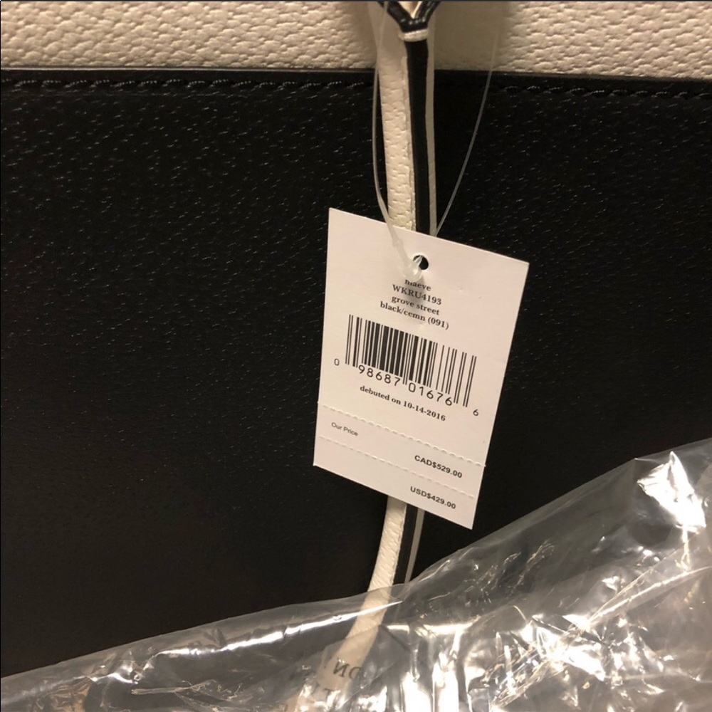 Kate Spade Grove Street Maeve Black and White Bag - Picture 6 of 6